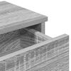 vidaXL Wandschap met lades 80x31x17 cm bewerkt hout grijs sonoma eiken