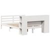 vidaXL Bed met boekenkast zonder matras grenenhout wit 150x200 cm