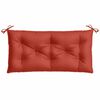 vidaXL Tuinbankkussens 2 st 100x50x7 cm stof gem&ecirc;leerd rood