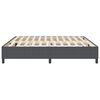 vidaXL Boxspring bed Donkergrijs 200 x 200 cm Katoenen stof