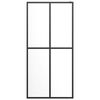 vidaXL Inloopdouchewand 100x195 cm transparant gehard glas