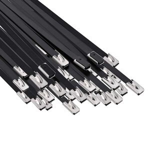 vidaXL Kabelbinders 250 st 4,6 x 600 mm Zwart