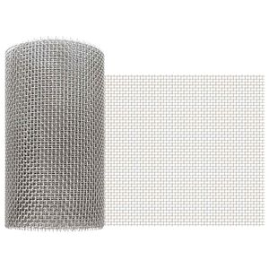 vidaXL Gaas Scherm 6 mesh 20 x 200 cm RVS 201 Zilverkleurig