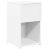 vidaXL Bed kast Wit 29 x 31,5 x 49 cm Bewerkt hout