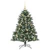 vidaXL Kunstkerstboom met 150 LED Groen 150 cm PVC en Plastic en Staal