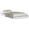 vidaXL Bedframe Wit 75 x 190 cm Massief grenenhout