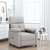 vidaXL Massagestoel stof taupe