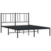 vidaXL Bedframe met hoofdbord metaal zwart 120x200 cm