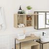 vidaXL Badkamerwandkast 60x25x40 cm bewerkt hout sonoma eikenkleurig