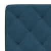 vidaXL Bed met matras fluweel blauw 140x200 cm
