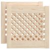 vidaXL Kastdeuren met latwerk 2 st 39,5x39,5 cm massief grenenhout