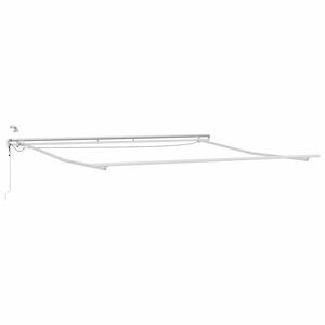 vidaXL Zijde Frame met LED-striplichten Wit 400 &times; 350 cm Aluminium