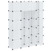 vidaXL Modulaire kast met 14 compartimenten wit 37 x 146 x 180,5 cm