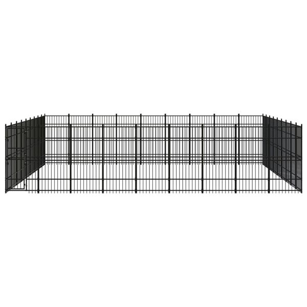 vidaXL Hondenkennel 74,65 m&sup2; staal
