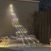 vidaXL LED Kerstboom met Grondspiesjes Multikleur 300 cm Metaal