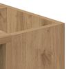 vidaXL Salontafel Artisan Eiken 101,5 x 50 x 37 cm Bewerkt hout