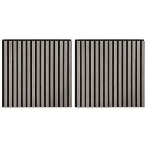 vidaXL Wandpanelen 2 pcs Grijs 60,5 x 60 cm