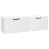 vidaXL Wandbeugel TV-kast Wit 98 x 31 x 30 cm Bewerkt hout