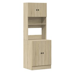vidaXL Keukenkast 60x50x180 cm bewerkt hout sonoma eikenkleurig