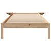 vidaXL Bedframe met Zijtafels Naturel 100 x 220 cm Massief grenenhout