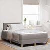 vidaXL Boxspringbed met kussen met hoofdeinde Taupe 120 x 190 cm Stof