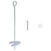 vidaXL Aardeankers 10 pcs Zilverkleurig &Oslash;10 x 40 cm
