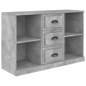 vidaXL Dressoir 104,5x35,5x67,5 cm bewerkt hout betongrijs