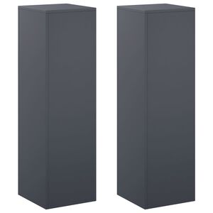 vidaXL Plantenstandaard 2 pcs Antraciet 30 x 30 x 100 cm