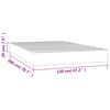 vidaXL Pocketveringmatras 120x200x20 cm stof donkerbruin