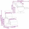 vidaXL Massage Recliner Stoel Zwart 71 x 98 x 106 cm Nep Leer