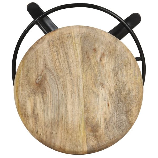 vidaXL Barkrukken 2 st 66 cm massief mangohout