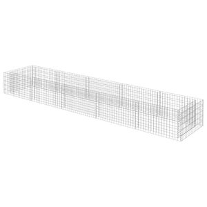 vidaXL Gabion plantenbak verhoogd 450x90x50 cm gegalvaniseerd staal