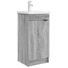 vidaXL Badkamermeubel met Wasbak Grijs Sonoma 42 x 40 x 84,5 cm