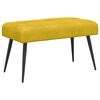 vidaXL Bank met knoopverstelling Geel 80 x 40 x 46 cm Fluweel