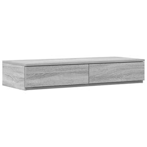 vidaXL Bedlades Grijs Sonoma 100 x 36,5 x 16,5 cm Bewerkt hout