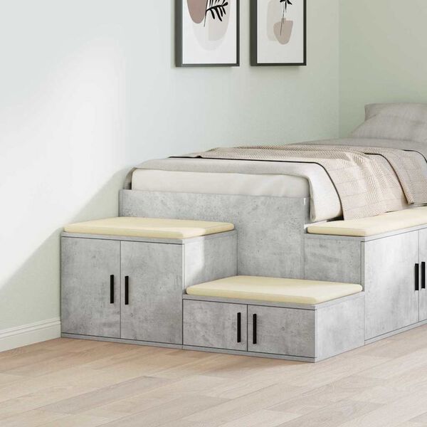 vidaXL Opbergkast Betongrijs 103 x 41 x 40 cm Bewerkt hout