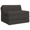 vidaXL Vouwbare Bankbed Donkergrijs 200 x 70 x 10 cm Stof