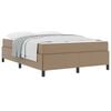 vidaXL Bedframe met matras Cappuccino 140 x 200 cm Stof