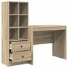 vidaXL Bureau met lade 2 pcs Sonoma Eiken