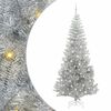 vidaXL Kerstboom met 300 LED met standaard Zilver 240 cm PET