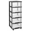 Curver Ladekast Essentials 100 L transparant en zwart