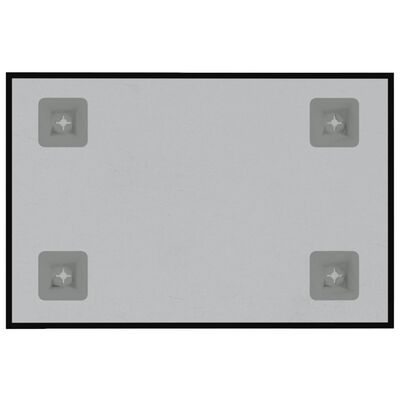vidaXL Magneetbord voor aan de wand 40x30 cm gehard glas zwart