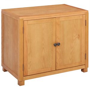 vidaXL Kast met opslag Bruin 78 x 50 x 70 cm Massief Eikenhout