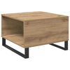 vidaXL Salontafel Artisan Eiken 55 x 55 x 36,5 cm Bewerkt hout