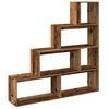 vidaXL Kamerscherm / boekenkast 143,5x29x143,5 cm hout oud hout