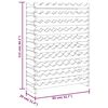 vidaXL Wijnrek 83x29x112 cm massief grenenhout bruin