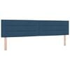 vidaXL Boxspring bed met matras met LED Blauw 200 x 200 cm Stof