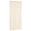 vidaXL Vliegengordijn 90x200 cm chenille beige en wit