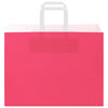 vidaXL Papieren zakken 50 st met hengsels 32x17x25 cm roze