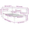 vidaXL Bed met boekenkast zonder matras grenenhout wit 90x200 cm